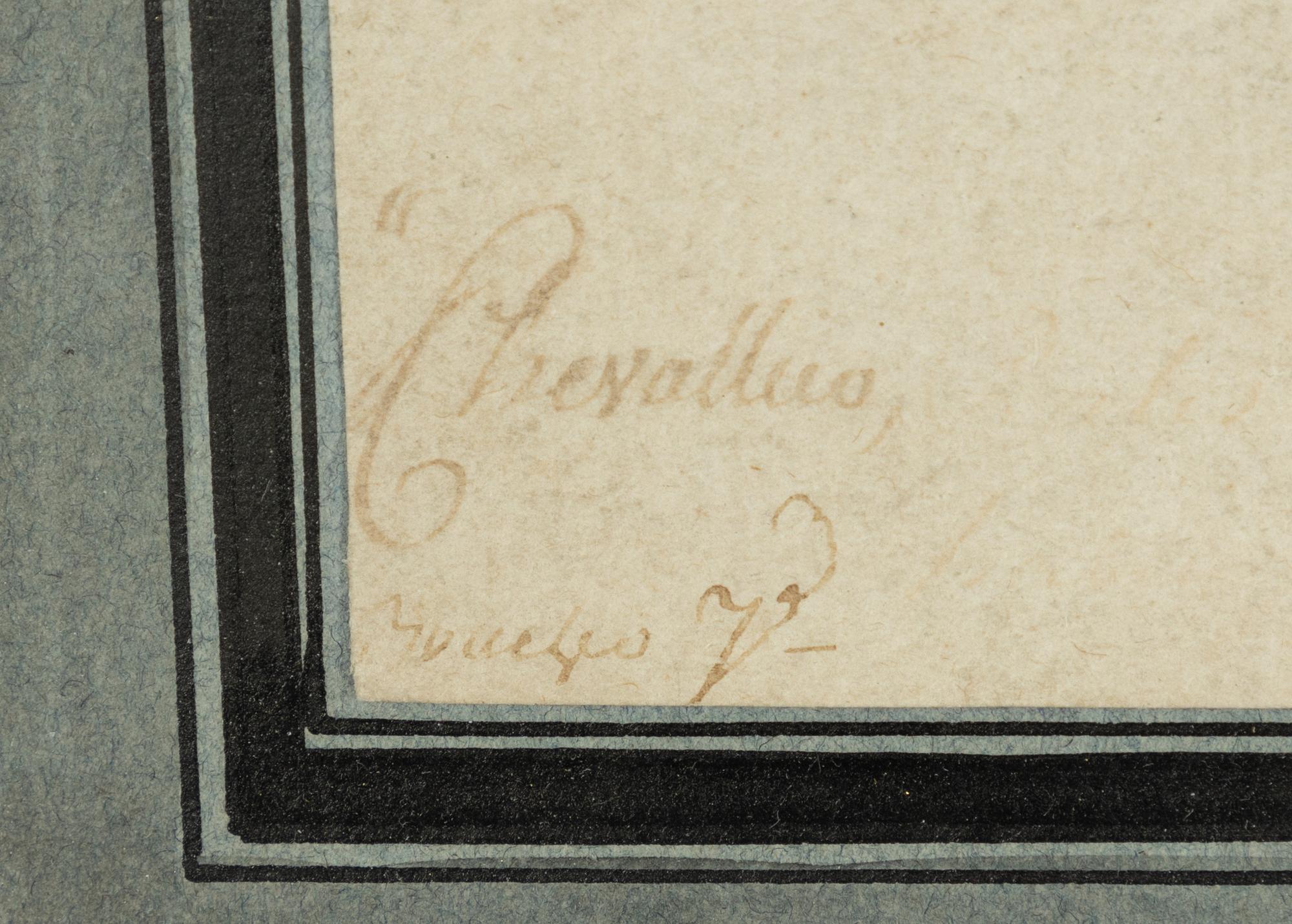 French school, 18th century, Woman in a dress.