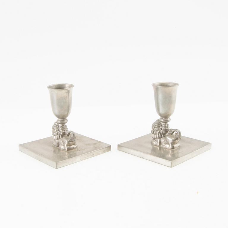 Anna Petrus, desk set 6 pcs for Guldvaruhuset 1933, pewter.