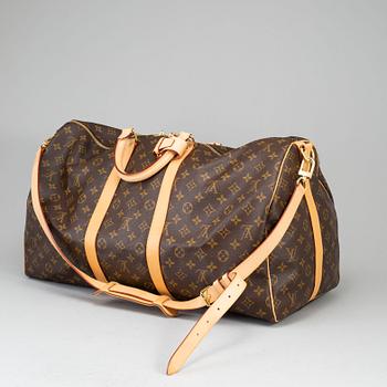 LOUIS VUITTON, weekendväska, "Keepall Bandoulière 55", 2014.