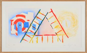 James Rosenquist · JAMES ROSENQUIST, färgetsning och akvatint, sign, dat o numr 15/78, 1979.