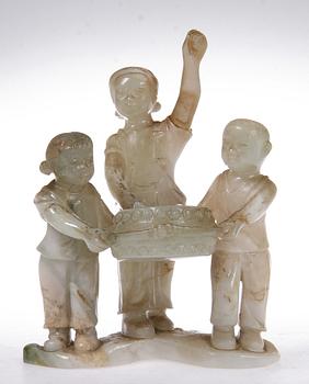 FIGURGRUPP, sten, Kina, 1900-tal.