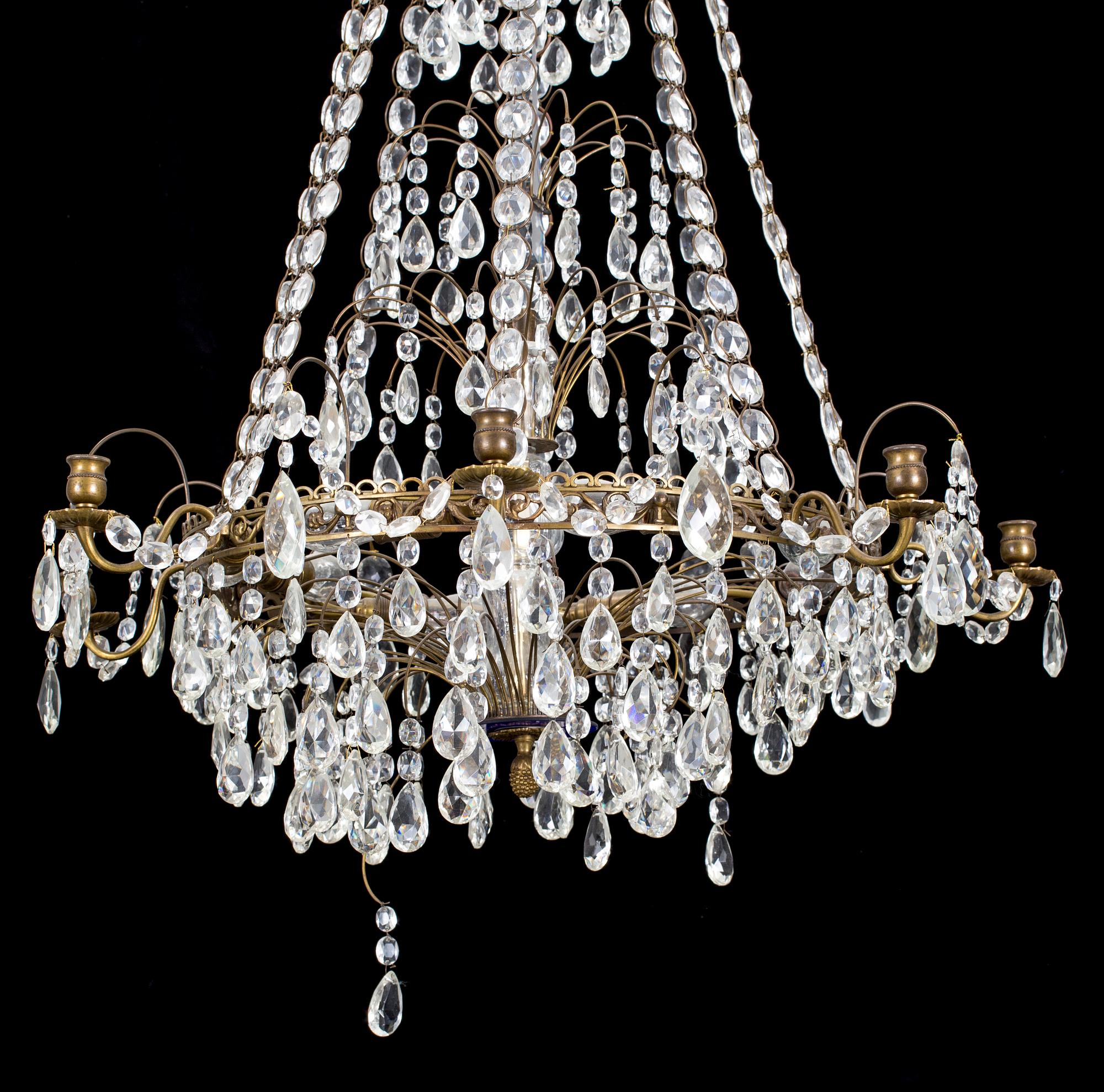 LJUSKRONA, empirestil, omkring 1900-talets mitt.