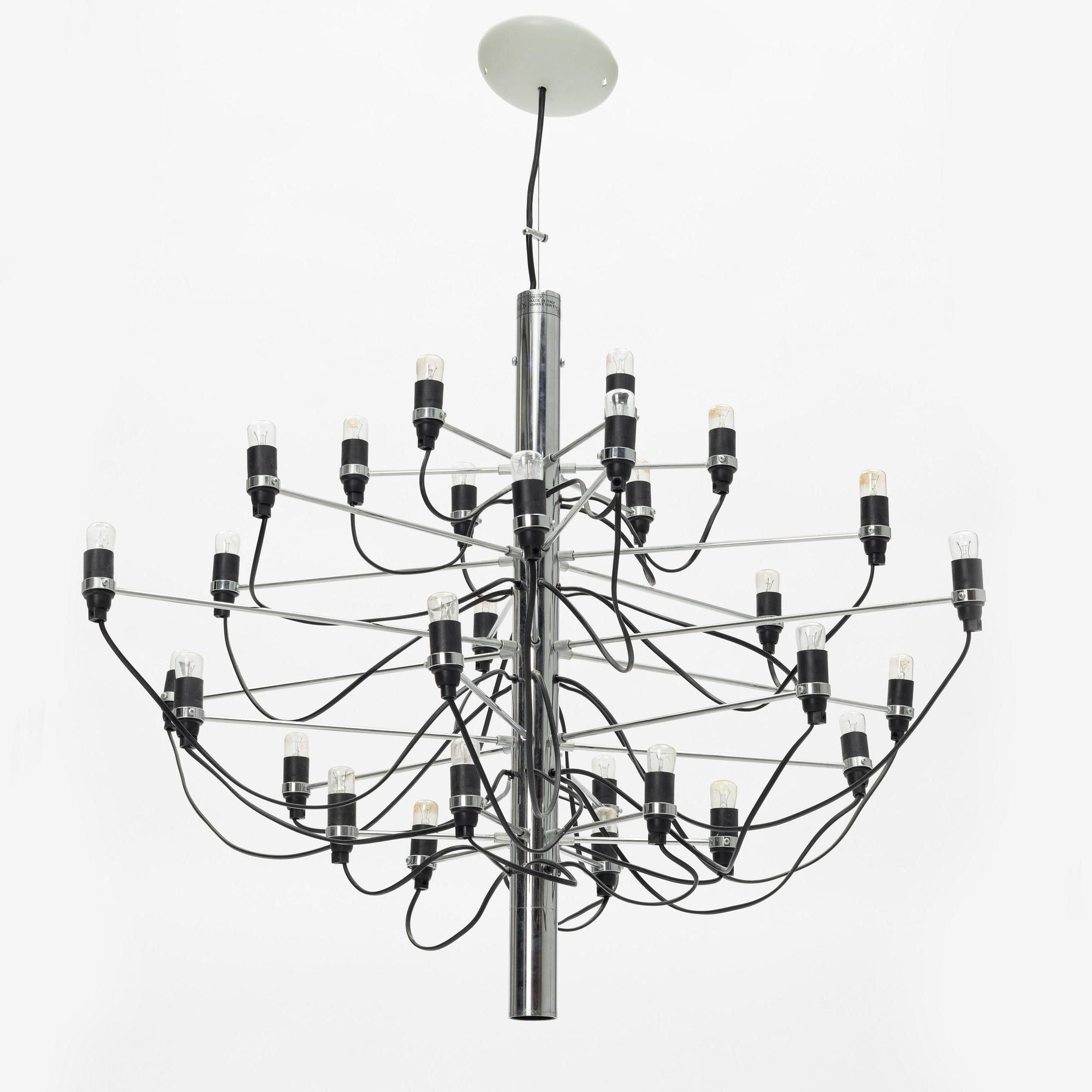 Gino Sarfatti, takkrona, modell 2097/30, Flos, Italien.