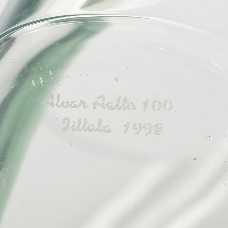 Alvar Aalto, A '3030' vase signed, Alvar Aalto 100 Iittala 1998.