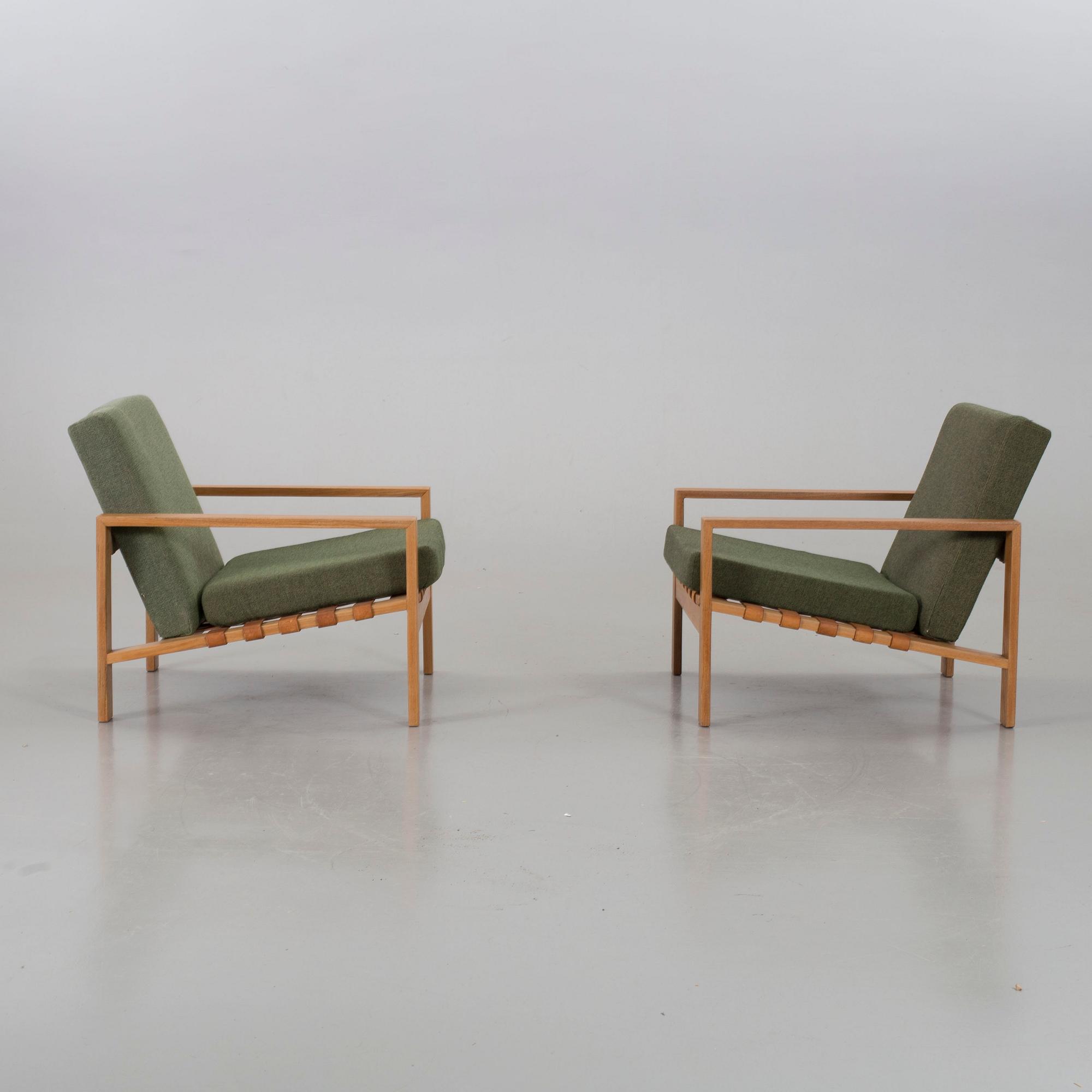 SVANTE SKOGH, A PAIR OF EASY CHAIRS BY ENGENS MÖBELFABRIK ÖRKELJUNGA 1960'S.