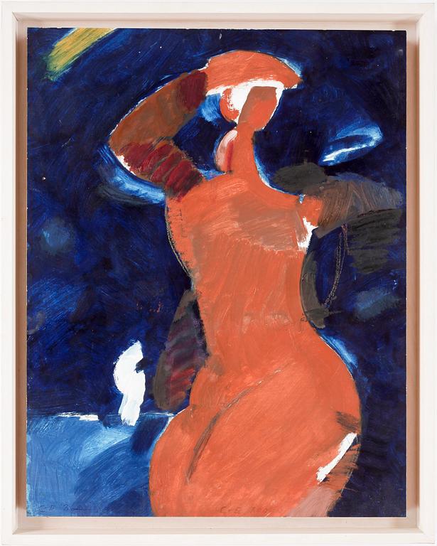 CARL ERIK BODÉN, akryl på pannå, signerad.