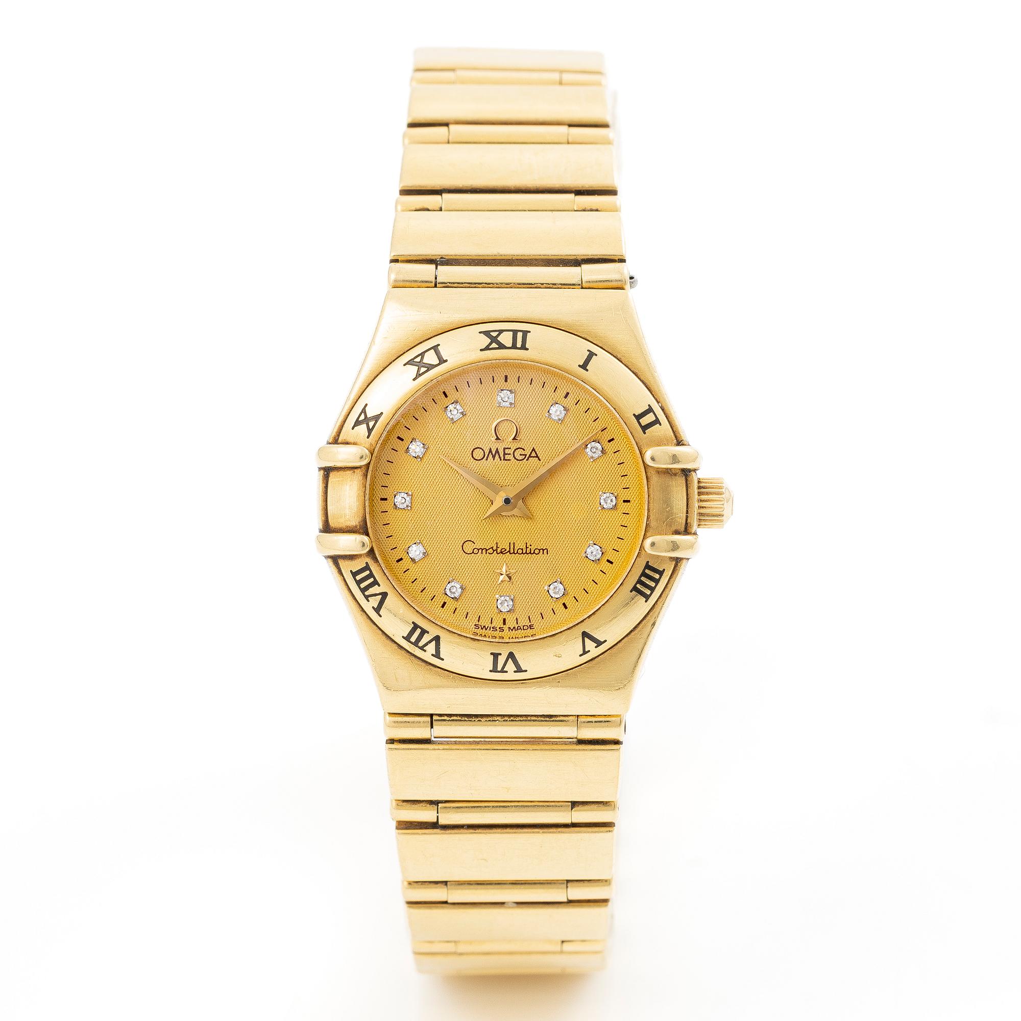 Omega, Constellation, wristwatch, 22.5 mm.