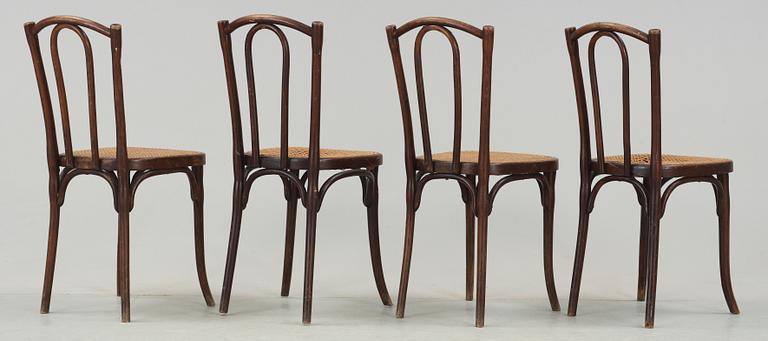 STOLAR, 4 st, Thonet, 1900-talets första hälft.