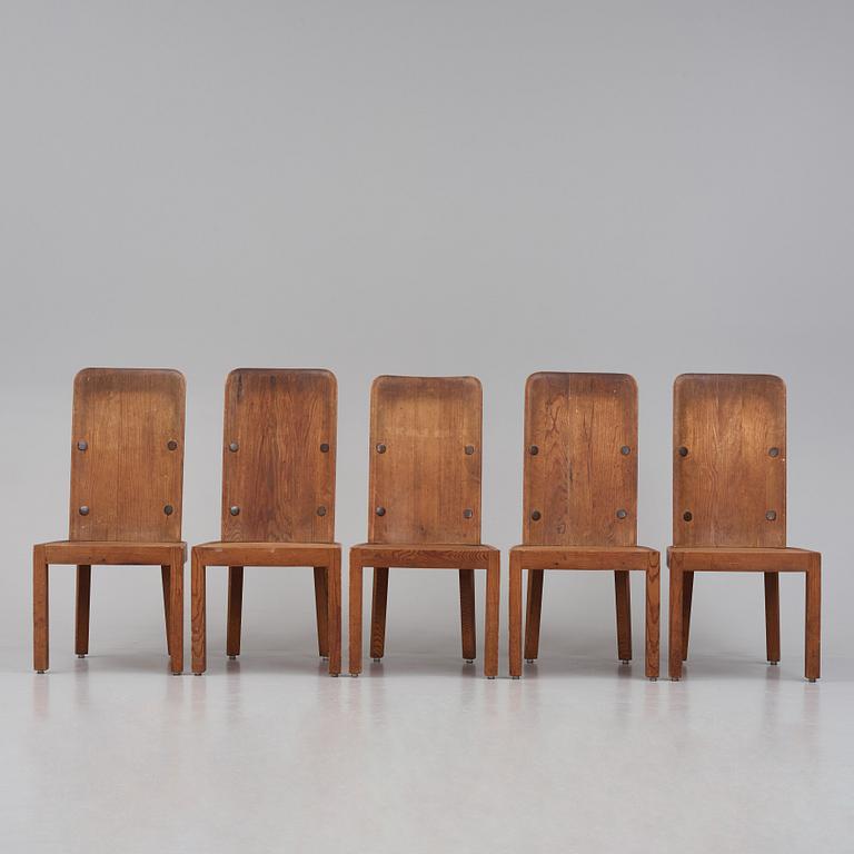 Axel Einar Hjorth, stolar, 5 st,"Lovö", Nordiska Kompaniet, 1930-tal.