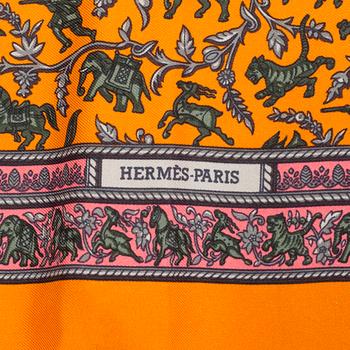 HERMÉS, SCARVES, 2, "Chasse en Inde" & "Pani la shar pawnee".