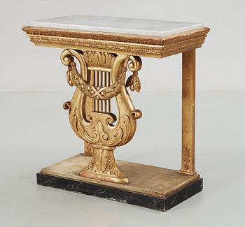 A Swedish Empire console table, 19th Century.