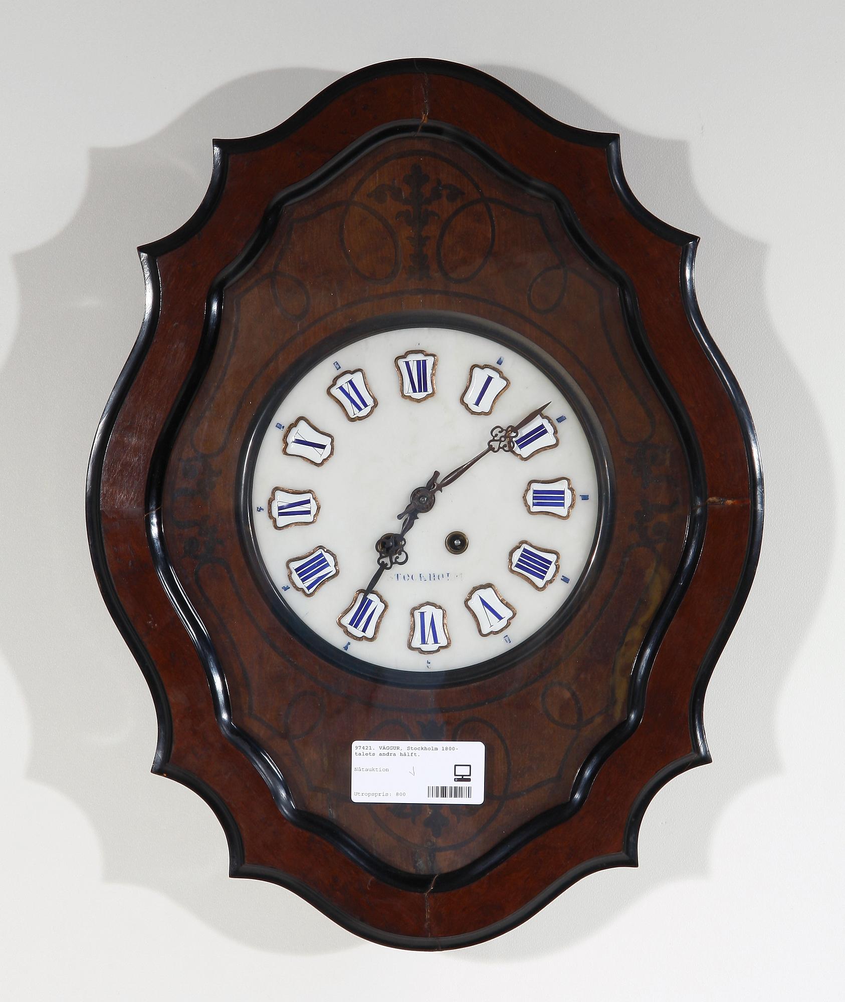 VÄGGUR, Stockholm 1800-talets andra hälft.