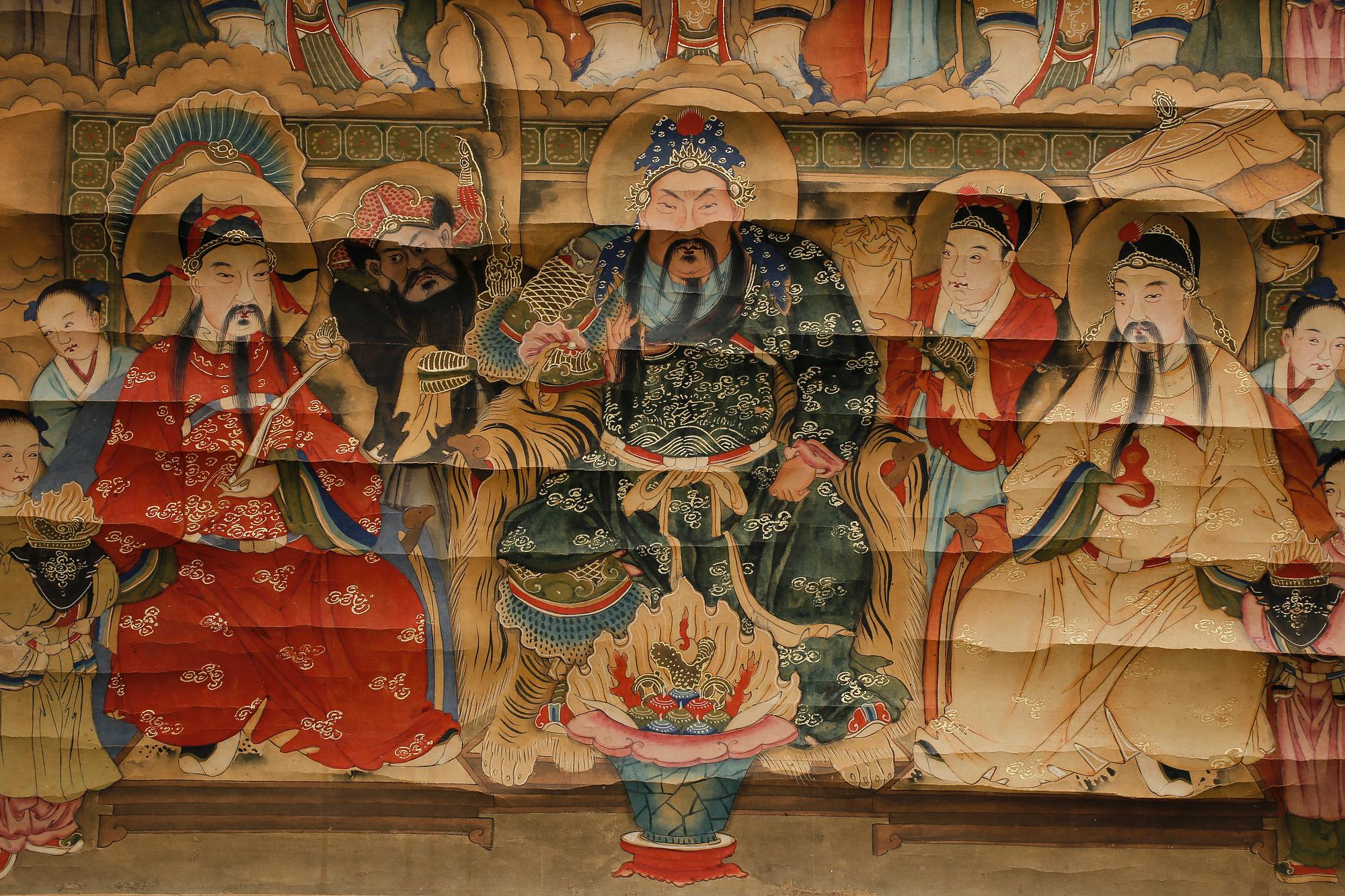 RULLMÅLNING, färgpigment, Kina 1900-tal.