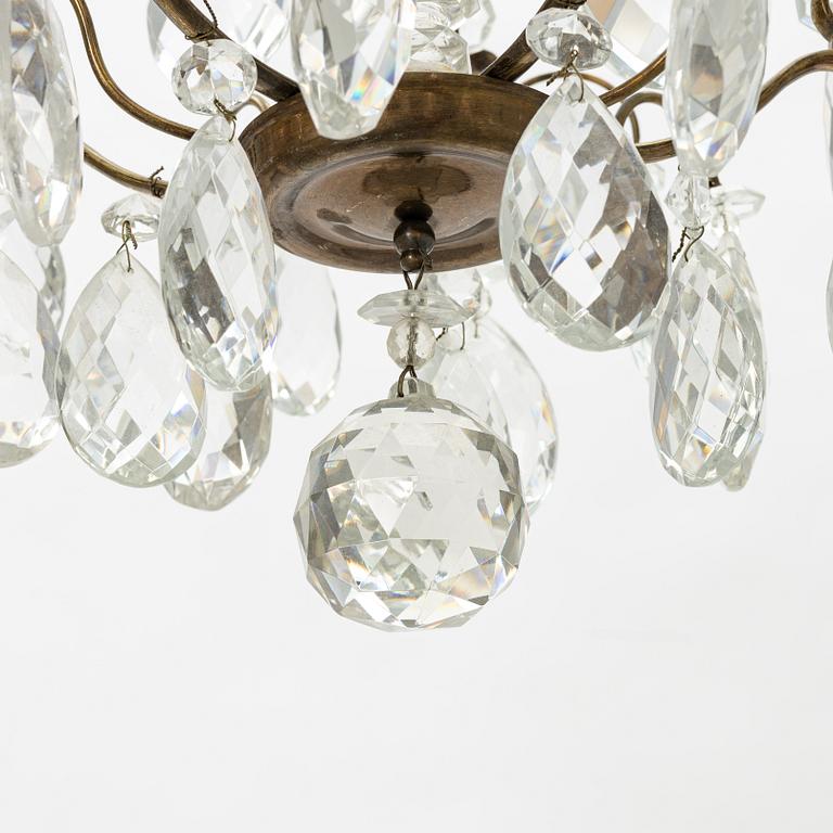 A Rococo style chandelier, first half of the 20th Century.
