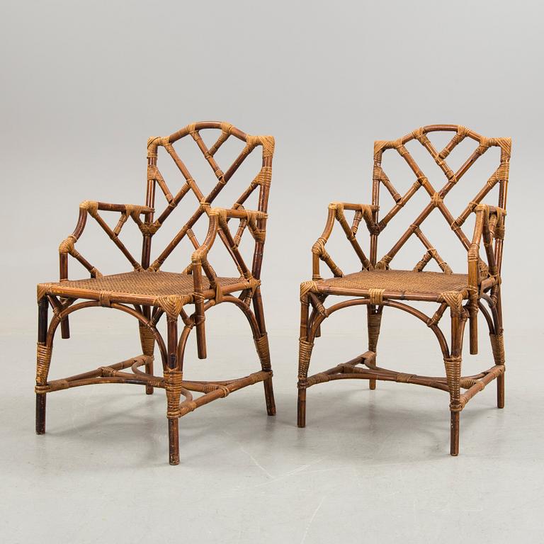 A pair of armchairs, second half of the 20th century.