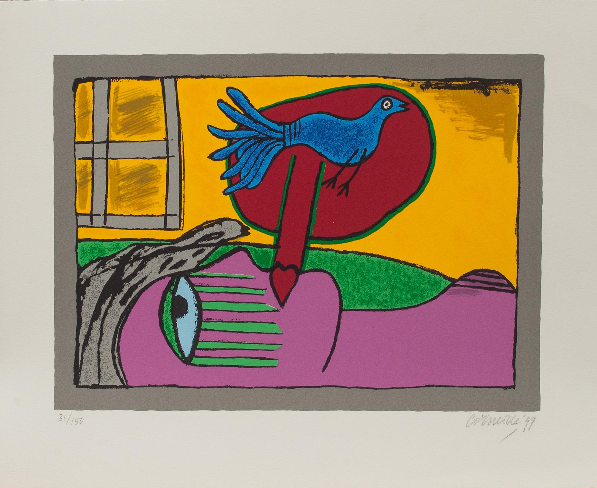 BEVERLOO CORNEILLE, färgserigrafi, signerad, numrerad 31/150 och daterad- 99.