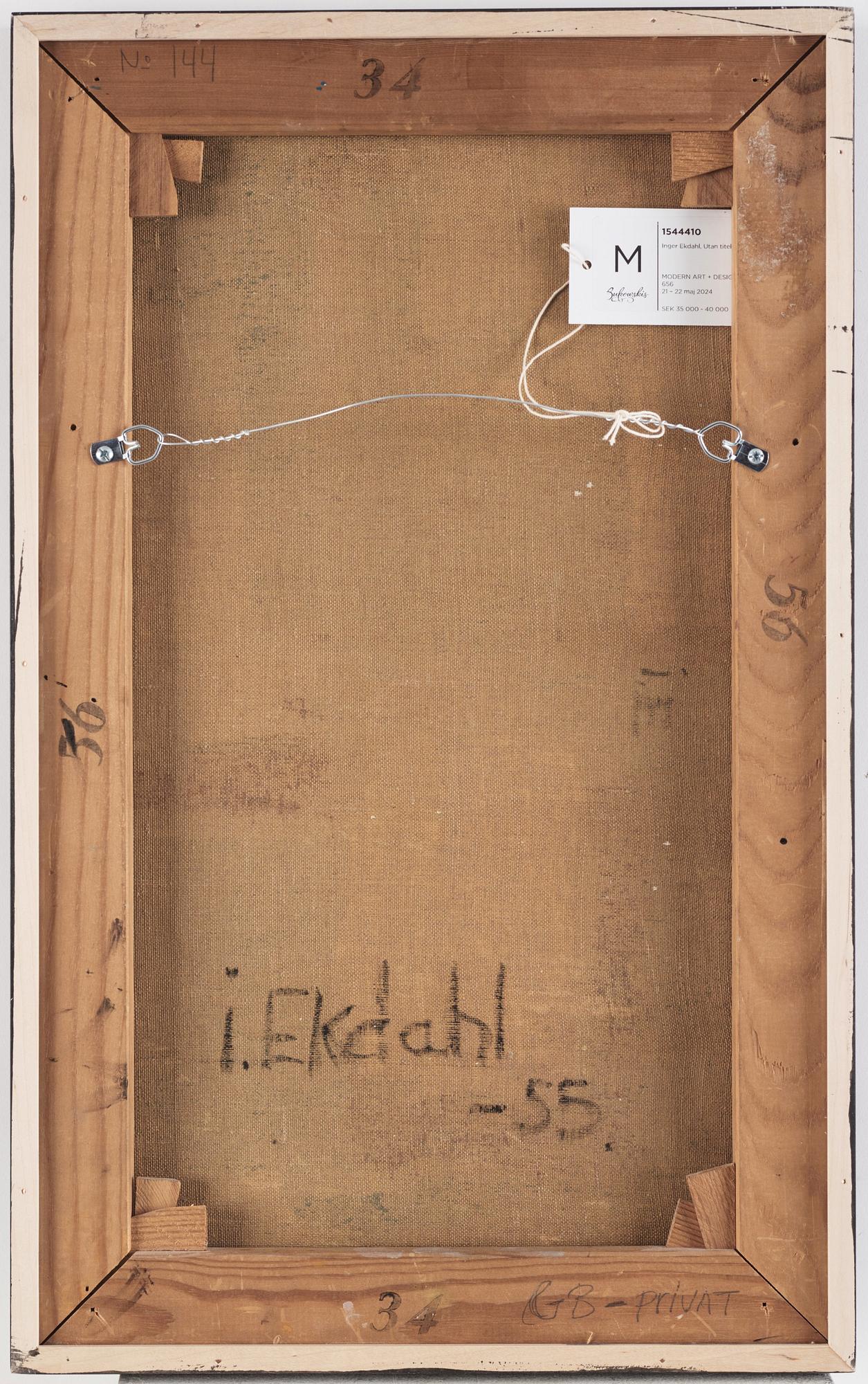 Inger Ekdahl, Utan titel.