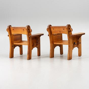 David Rosén, a pair of 'Berga' armchairs, Nordiska Kompaniet, 1940s.