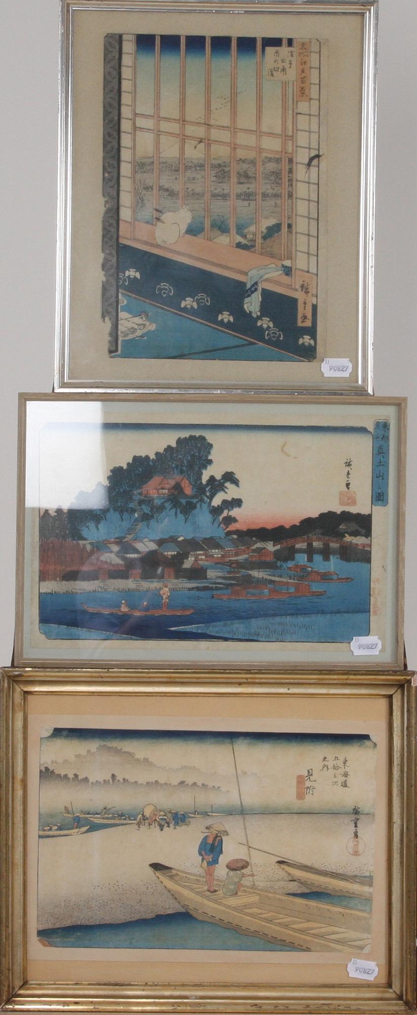 JAPANSKA TRÄSNITT, 3 st.