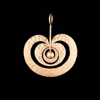 292. Tapio Wirkkala, A PENDANT "Apple" 14K gold, Kultakeskus 1976.