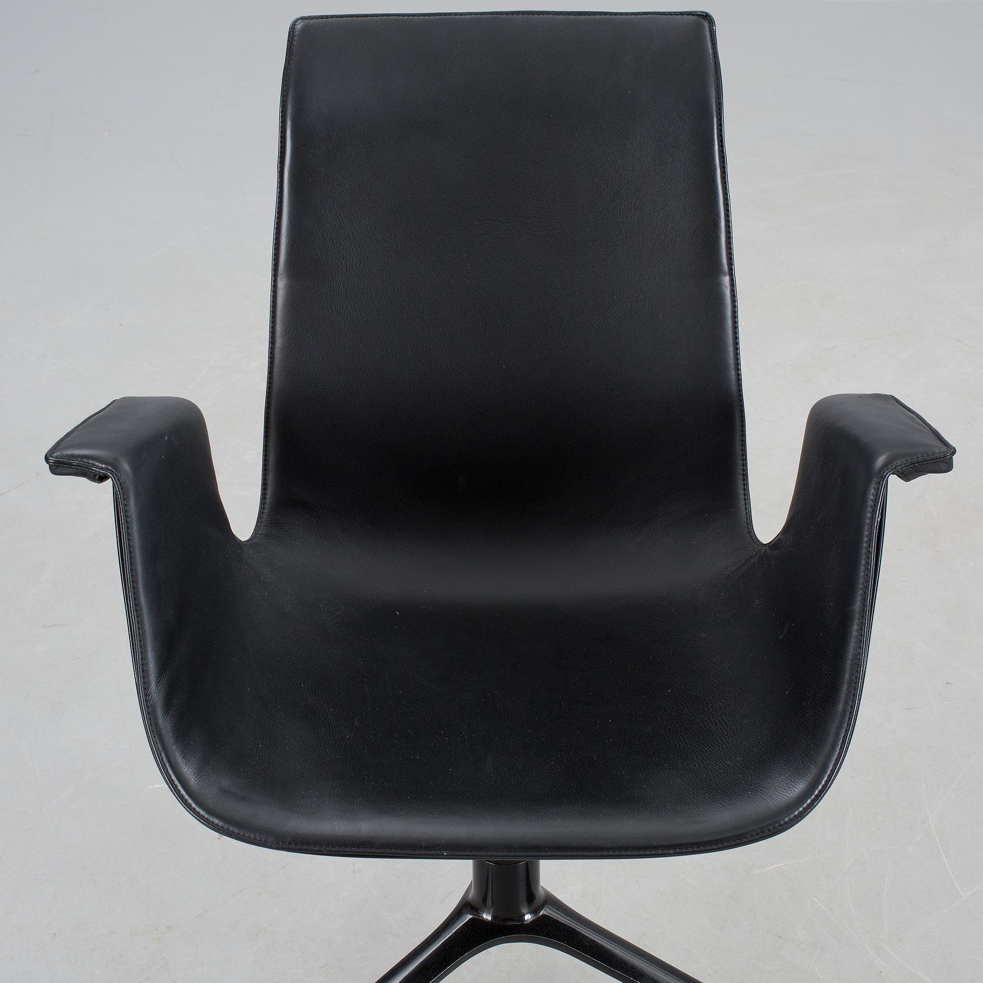 SKRIVBORDSSTOL, "Tulip", Preben Fabricius & Jørgen Kastholm, 1970-/80-tal.