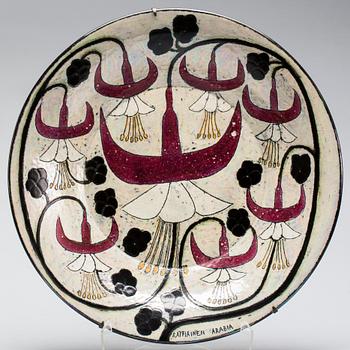 1. Birger Kaipiainen, a glazed stoneware dish, Arabia, Finland.