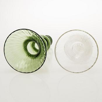 NANNY STILL Two Neptuna Glass Sculptures by Riihimäen Lasi Oy 1965-1966.