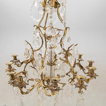 Chandelier in the Louis XV style, late 19th century.