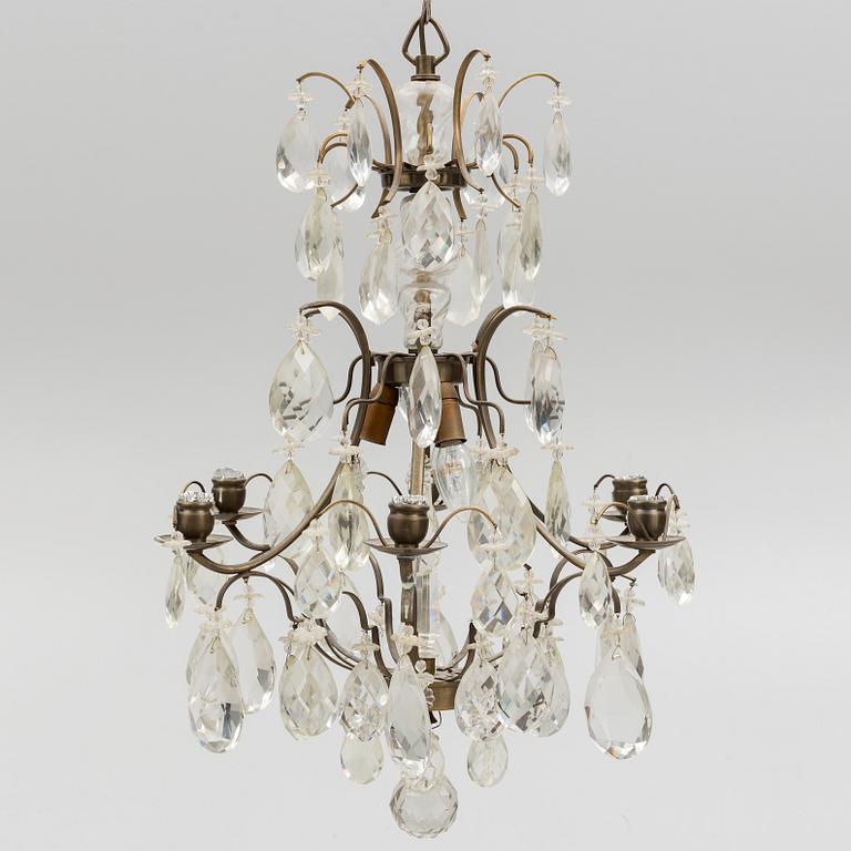 A Rococo style chandelier, first half of the 20th Century.