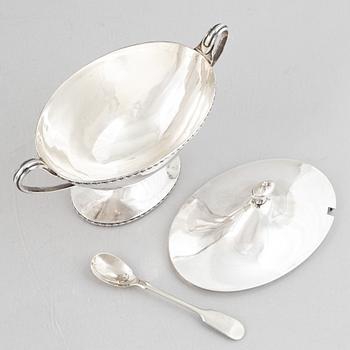 A Gustavian style silver sugar bowl, MGM AB, Uppsala, Sweden, 1920's.