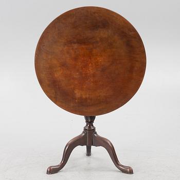 A tilt-top table, late 19th Century.