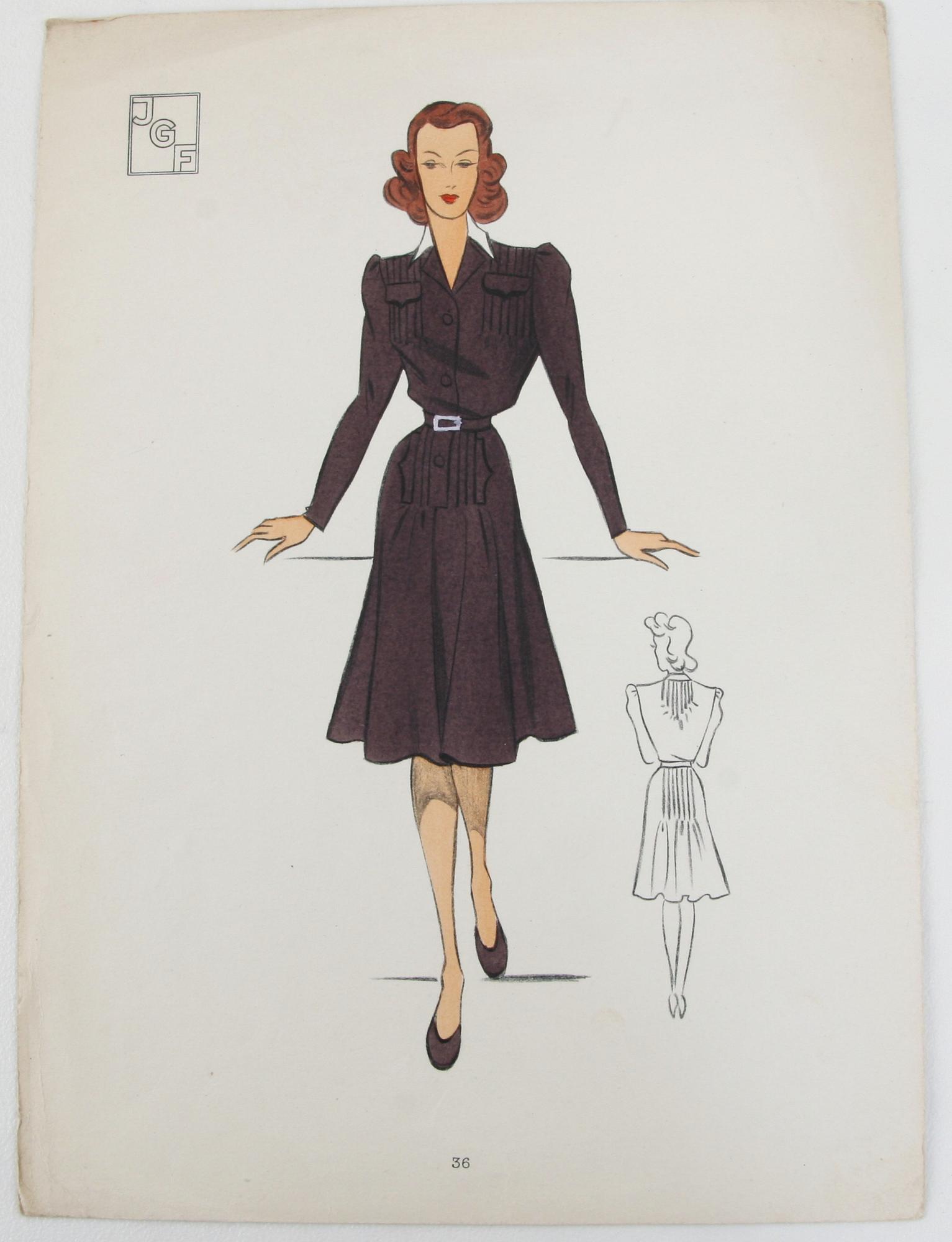 MODEAFFISCHER, 3+6. 1900-talets första hälft.