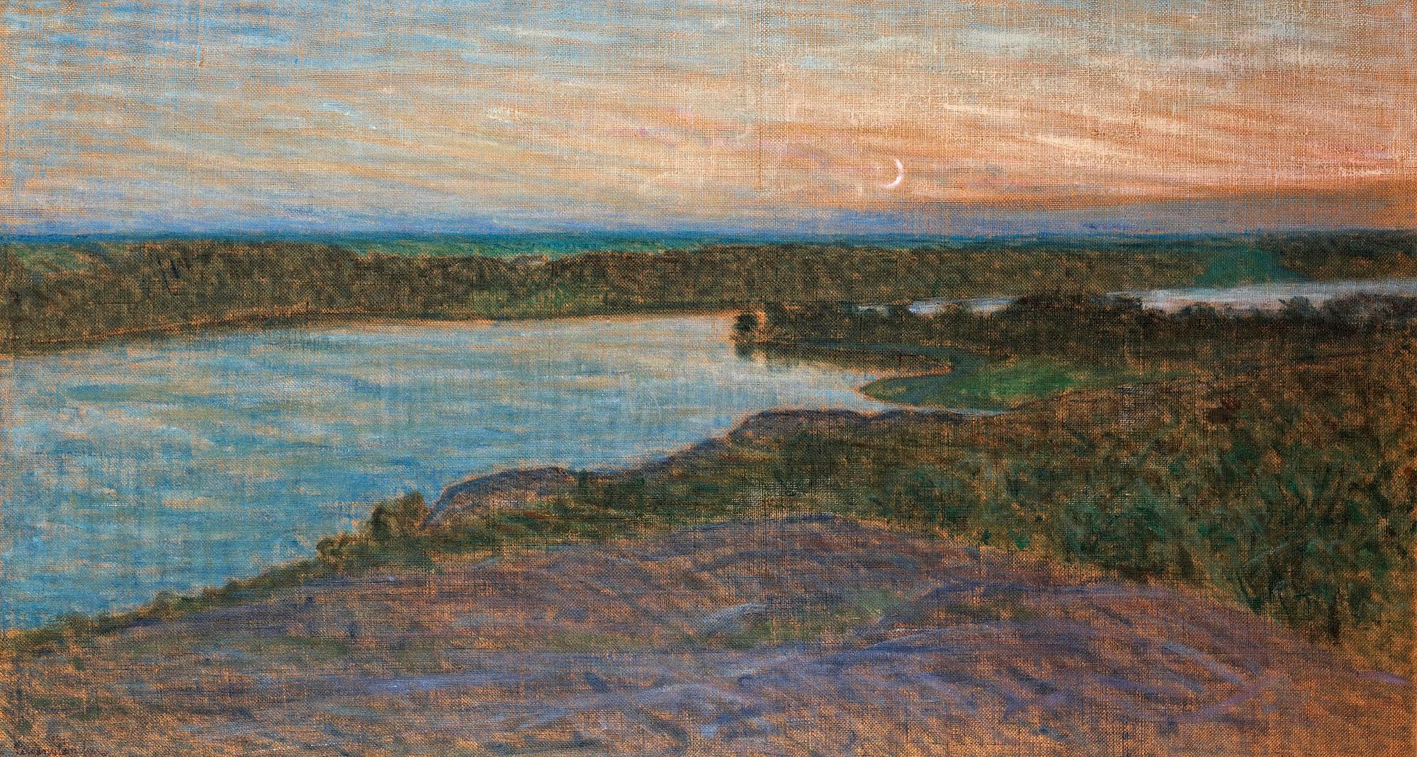 Eugène Jansson, "Högsommarnatt" (Vy mot Årstaviken).