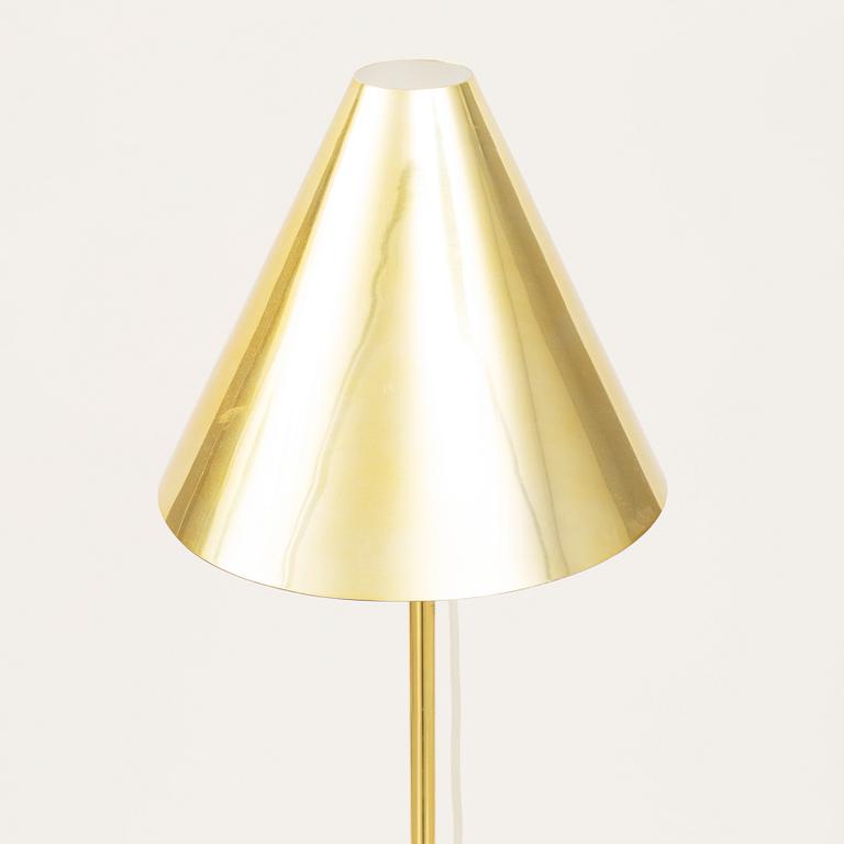 Hans-Agne Jakobsson, a model 'G-185' brass floor light, Markaryd, Sweden.