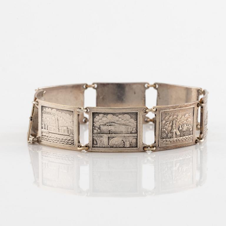 Silver bracelet, Guldvaruhuset aktiebolag, 1947.