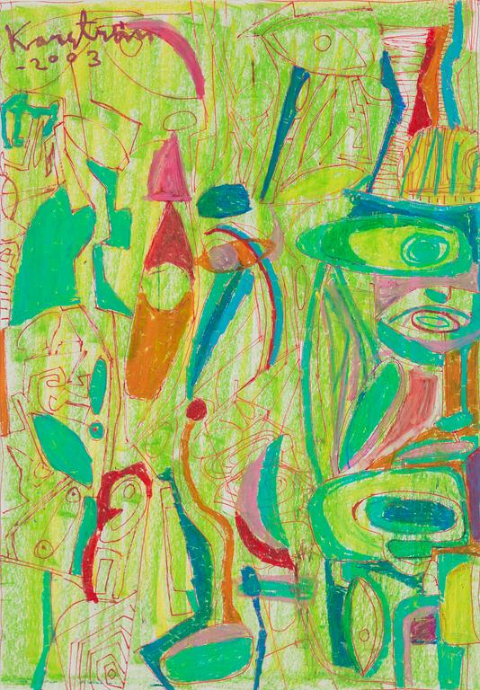 MAURITZ KARSTRÖM, mixed media, signed and dated 2003.