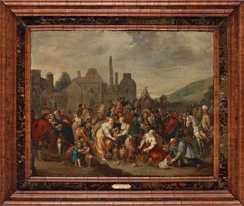 Frans Francken II His studio, The Egyptians handing over their jewellery and clothing to the Israelites.