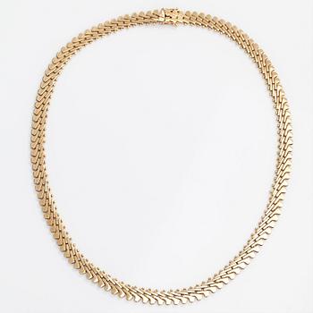 Halsband, 14K guld. Finska importstämplar 1971.