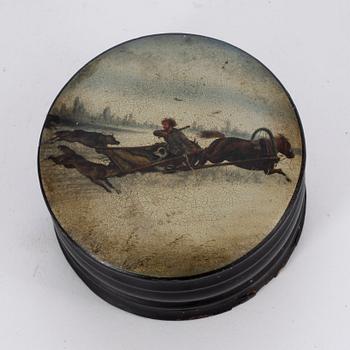 LACKASKAR, 3 st, Ryssland, troligen tidigt 1900-tal.