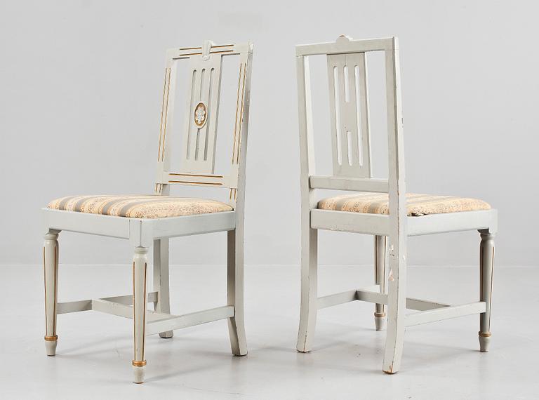 MATGRUPP, 5 delar, gustaviansk stil, 1900-tal.