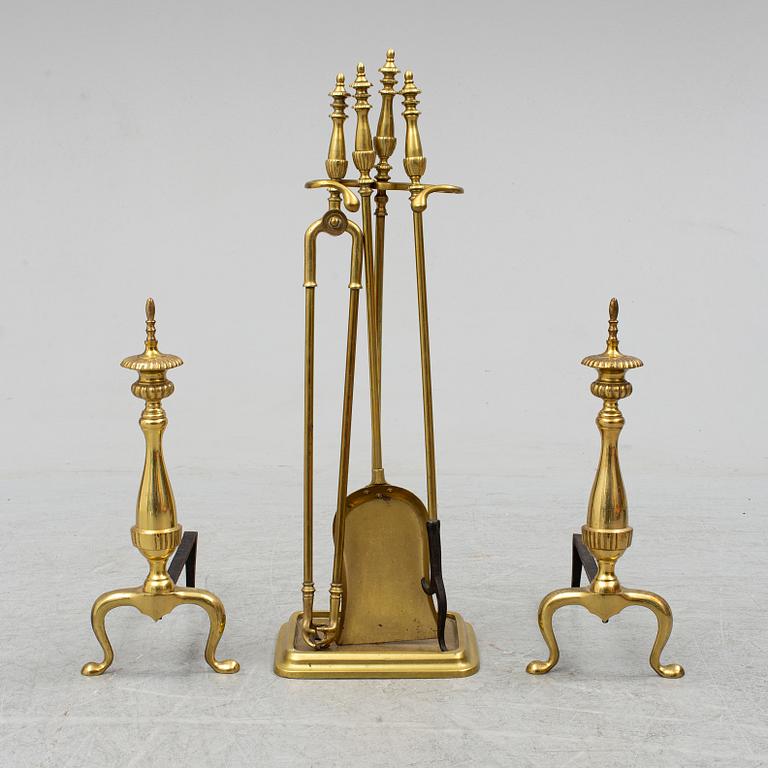 FIRE UTENSILS, 6 parts, 20th century.