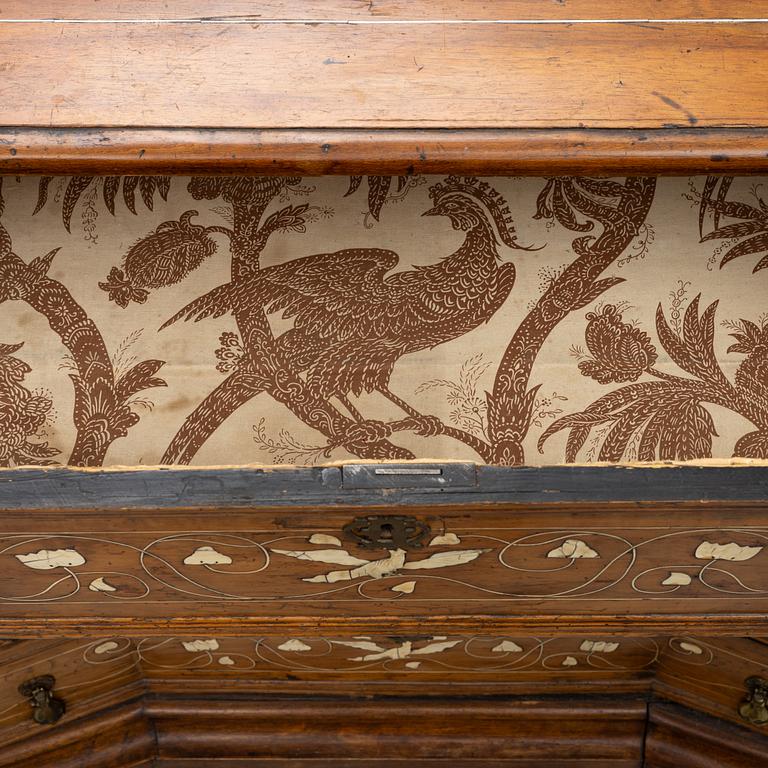 A South-Italian parquetry Louis XV commode, mid 18th century.