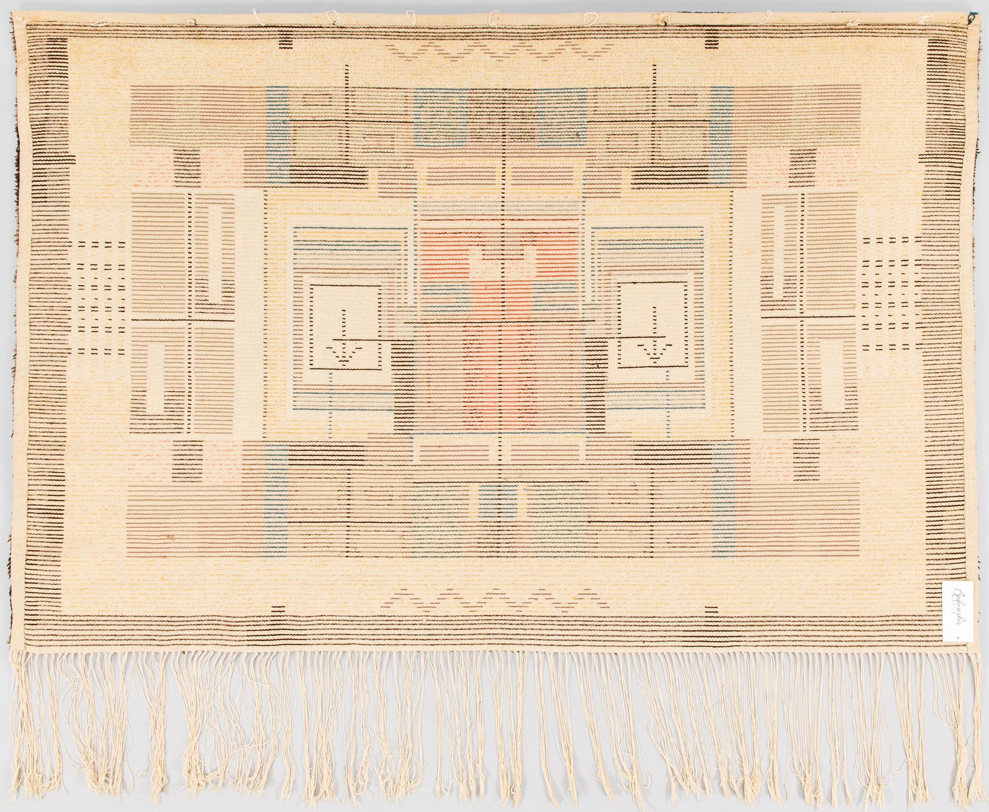 Laila Karttunen, a Finnish long pile rug. Ca 160x110 cm.