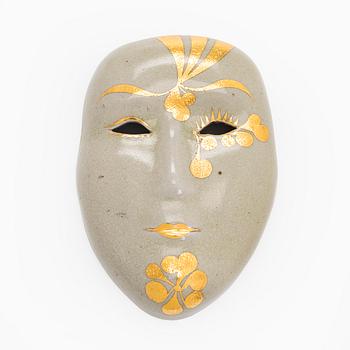 Lisa Larson, naamio, ”Geisha”, kivitavara, Gustavsberg.