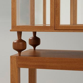 A Josef Frank mahogany showcase cabinet for Svenskt Tenn, model 2077, Sweden post 1985.