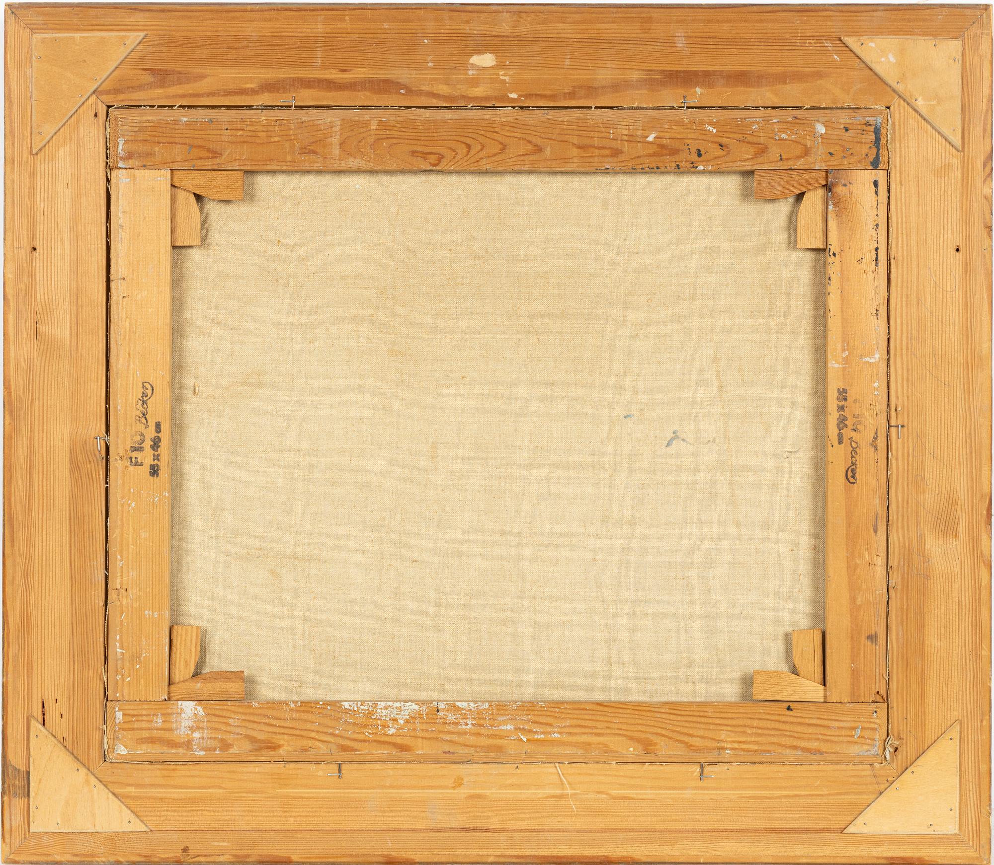 Carl Luthander, Vinterbild med båtar.