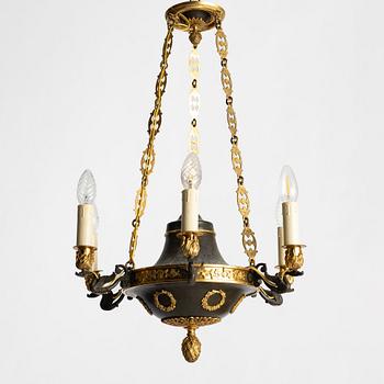 Ceiling lamp, Empire style, early 20th century.