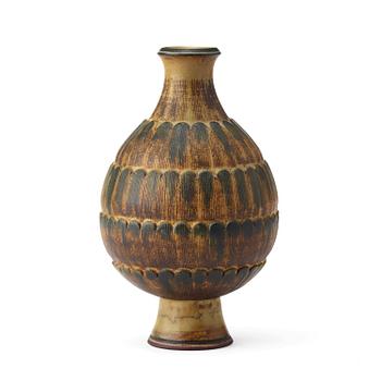 A Wilhelm Kåge 'Farsta' stoneare vase, Gustavsberg studio, Sweden 1950.