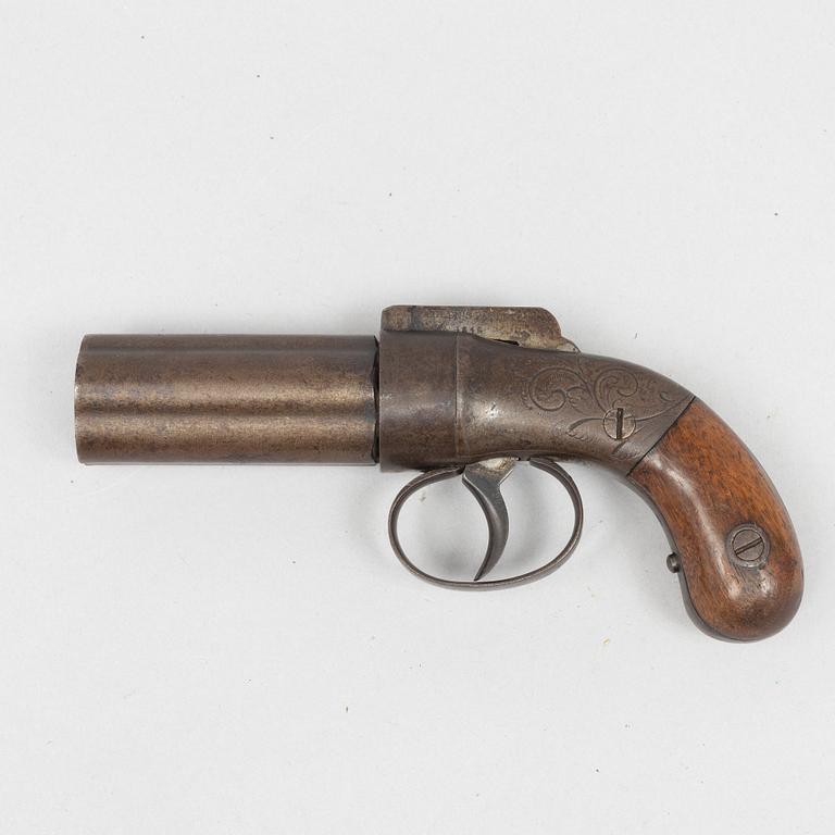Percussion revolver, Allen Thurber & Co., mid-19th century.