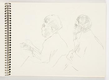 Lotte Laserstein, 4 skissböcker med blyertsteckningar.